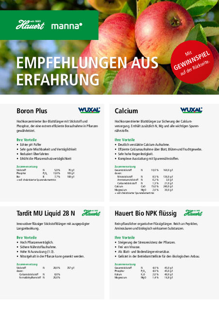 2023 Flyer Obstbau - Hauert MANNA