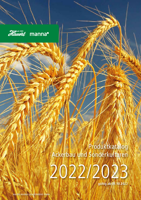 Agrarkatalog 2022-2023, Hauert MANNA