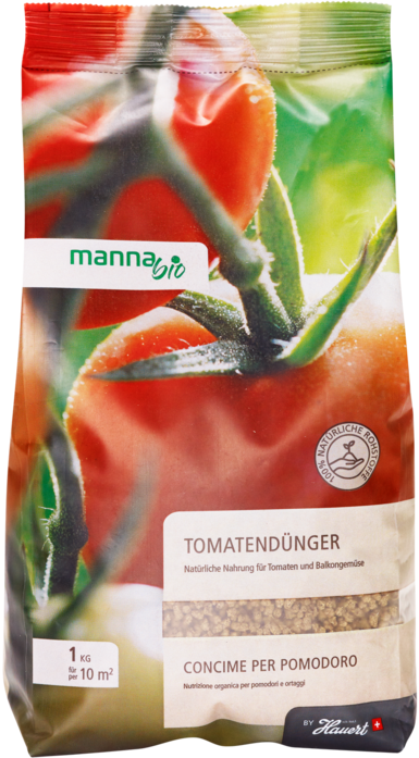 674201 7610933101205 Manna Bio Tomatendünger 1 kg
Für aromatische und gesunde Tomaten. Ebenfalls geignet für Gurken, Zucchini, Paprika, Kürbis.