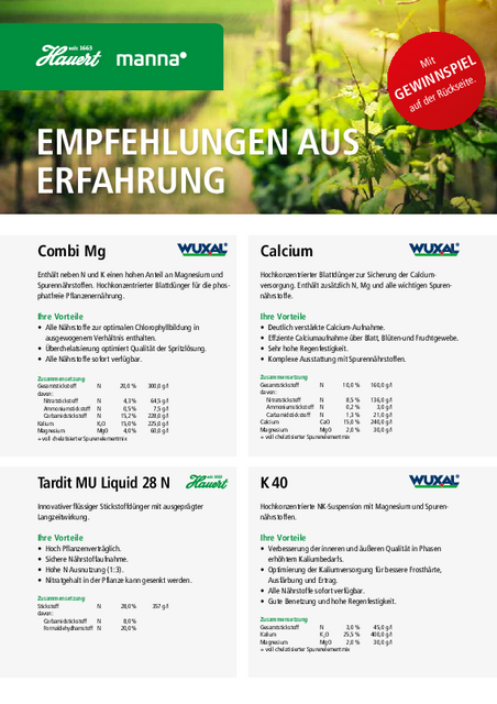 2023 Flyer Weinbau - Hauert MANNA